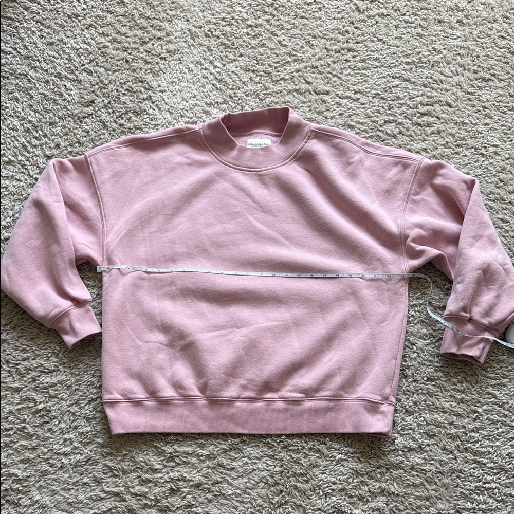 Women's Pink Mockneck Sweatshirt